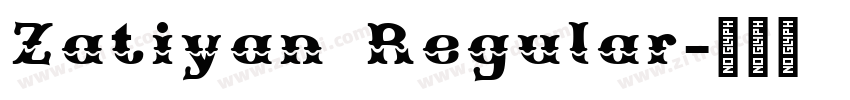 Zatiyan Regular字体转换